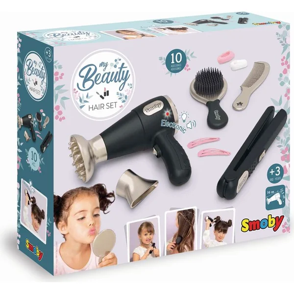 Smoby My Beauty Ensemble de coiffure avec sèche-cheveux