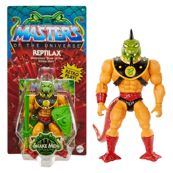 Snake Men Reptilax figurine Masters of the Universe Origins Mattel 14 cm