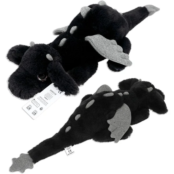 SNUKIS DRAGON EN PELUCHE, NOIR