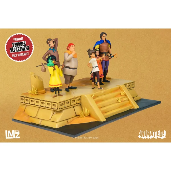 Socle décor Les Mystérieuses Cités d'Or les ruines du temple LMZ Collectibles ANIMATED! 2024