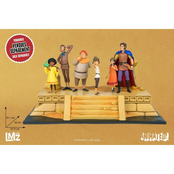 Socle décor Les Mystérieuses Cités d'Or les ruines du temple LMZ Collectibles ANIMATED! 2024