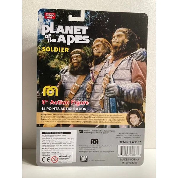Soldier Ape figurine La Planète des Singes Mego 20 cm