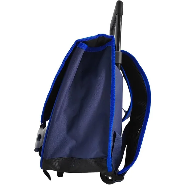 SONIC - CARTABLE A ROULETTES 41CM PRIME MARINE MATIERE POLYESTER, DIMENSION CM : 41X40X 13. 2 COMPARTIMENTS