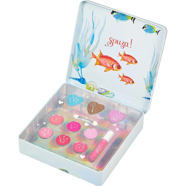 Souza Souza! - Coffret de maquillage pour enfants en étui métallique - sirène