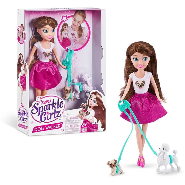 SPARKLE GIRLZ - POUPEE PROMENADE DES CHIENS