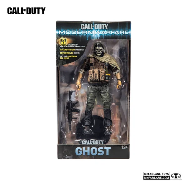 SPECIAL GHOST FIGURINE CALL OF DUTY MODERN WARFARE McFARLANE TOYS 15 CM