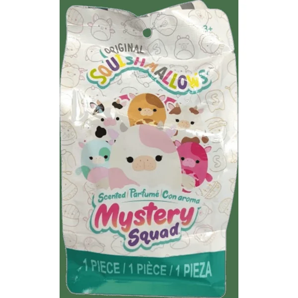 SQUISHMALLOWS Peluche Mystère parfumée, 13 cm - vaches marines