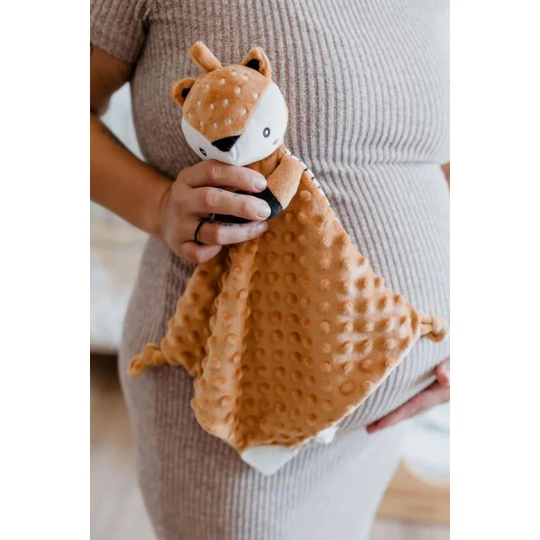 Srnka babyted, endormisseur anneau de dentition, hochet peluche 25x25cm