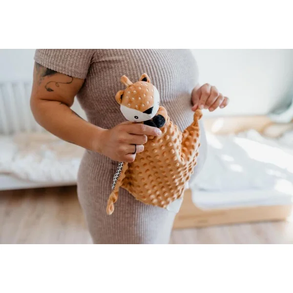 Srnka babyted, endormisseur anneau de dentition, hochet peluche 25x25cm