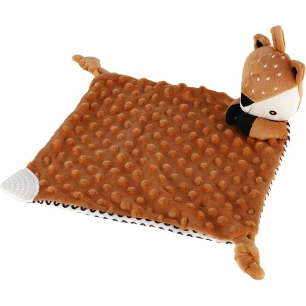 Srnka babyted, endormisseur anneau de dentition, hochet peluche 25x25cm