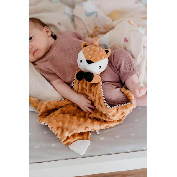 Srnka babyted, endormisseur anneau de dentition, hochet peluche 25x25cm