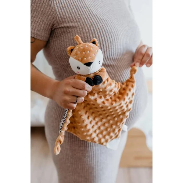 Srnka babyted, endormisseur anneau de dentition, hochet peluche 25x25cm