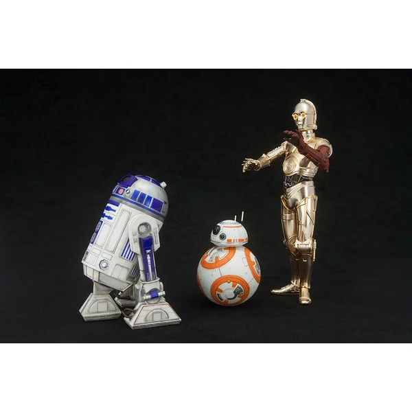 STAR WARS: R2-D2 & C-3PO with BB-8 - statuettes pvc artfx+ 1/10 17 cm