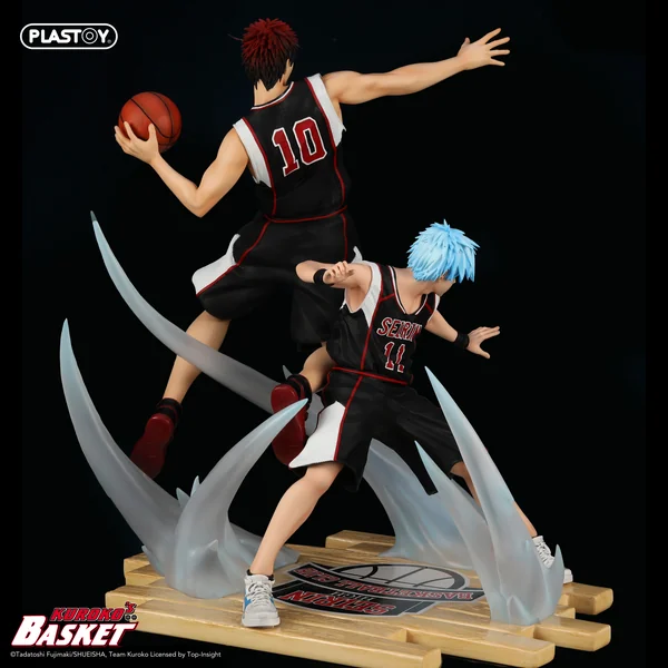 Statuette de collection 1:6 Kuroko's Basket : Tetsuya Kuroko & Taiga Kagami (Black Jersey Edition), Plastoy Statue Collection 2025