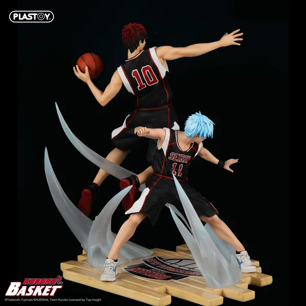 Statuette de collection 1:6 Kuroko's Basket : Tetsuya Kuroko & Taiga Kagami (Black Jersey Edition), Plastoy Statue Collection 2025
