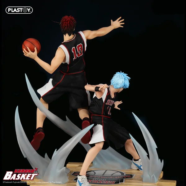 Statuette de collection 1:6 Kuroko's Basket : Tetsuya Kuroko & Taiga Kagami (Black Jersey Edition), Plastoy Statue Collection 2025