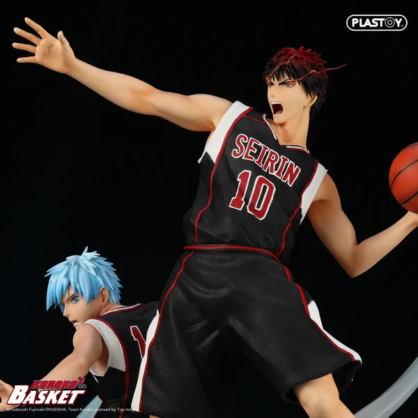 Statuette de collection 1:6 Kuroko's Basket : Tetsuya Kuroko & Taiga Kagami (Black Jersey Edition), Plastoy Statue Collection 2025