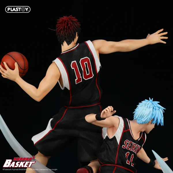 Statuette de collection 1:6 Kuroko's Basket : Tetsuya Kuroko & Taiga Kagami (Black Jersey Edition), Plastoy Statue Collection 2025