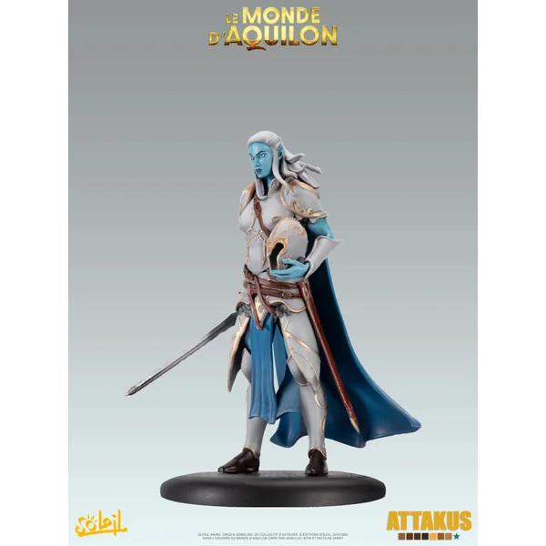 Statuette de collection Le Monde d'Aquilon - Elfes - Lanawyn - Gamme Diamant Attakus 2025 (C839)