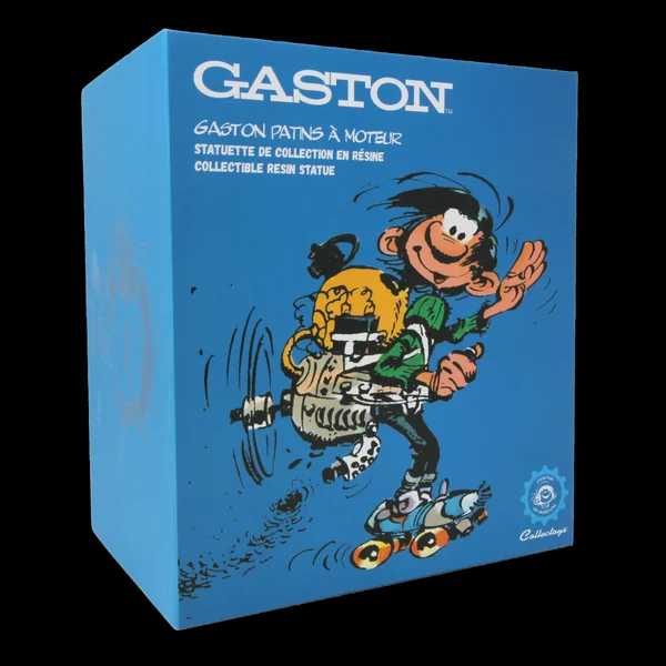 Statuette de collection Les Inventions de Gaston Lagaffe, Moteur sur patins à roulettes (Franquin) Collectoys 2025 (000326)