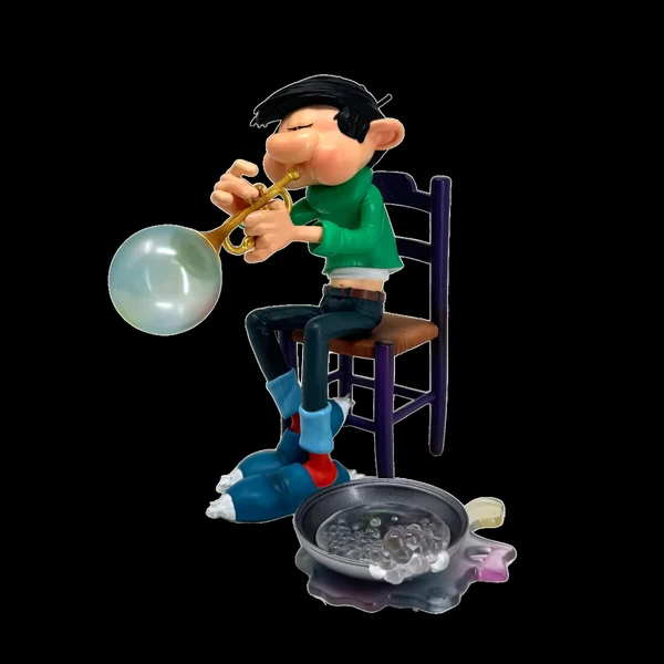 Statuette de collection Les Inventions de Gaston Lagaffe, Trompette à savon (Franquin) Collectoys 2025 (000327)