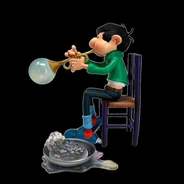 Statuette de collection Les Inventions de Gaston Lagaffe, Trompette à savon (Franquin) Collectoys 2025 (000327)