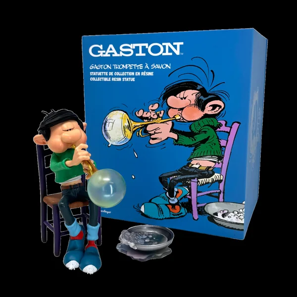 Statuette de collection Les Inventions de Gaston Lagaffe, Trompette à savon (Franquin) Collectoys 2025 (000327)