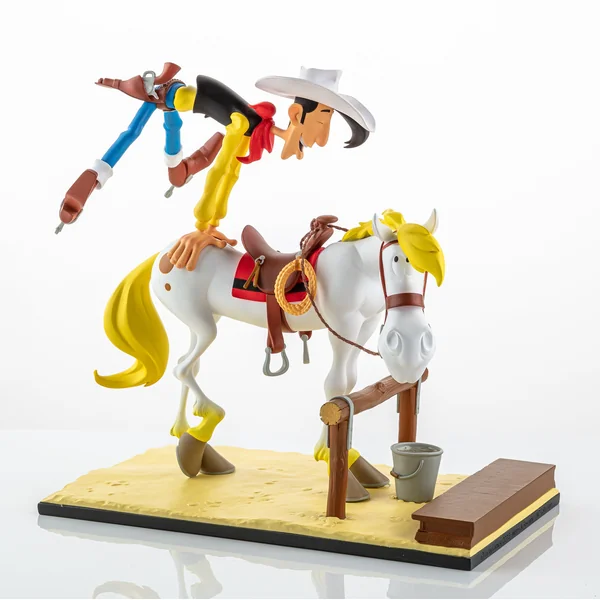 Statuette de collection Lucky Luke & Jolly Jumper "En avant, Old Boy !", collection Bang Bang! 01 LMZ Collectibles