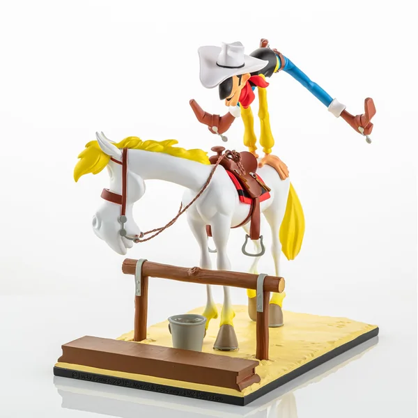 Statuette de collection Lucky Luke & Jolly Jumper "En avant, Old Boy !", collection Bang Bang! 01 LMZ Collectibles