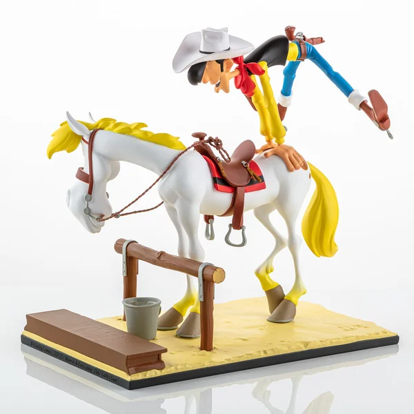 Statuette de collection Lucky Luke & Jolly Jumper "En avant, Old Boy !", collection Bang Bang! 01 LMZ Collectibles