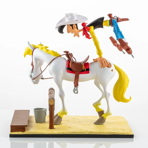 Statuette de collection Lucky Luke & Jolly Jumper "En avant, Old Boy !", collection Bang Bang! 01 LMZ Collectibles