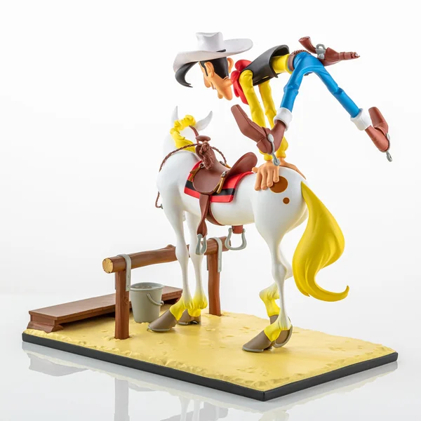 Statuette de collection Lucky Luke & Jolly Jumper "En avant, Old Boy !", collection Bang Bang! 01 LMZ Collectibles