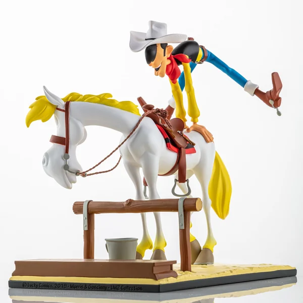 Statuette de collection Lucky Luke & Jolly Jumper "En avant, Old Boy !", collection Bang Bang! 01 LMZ Collectibles