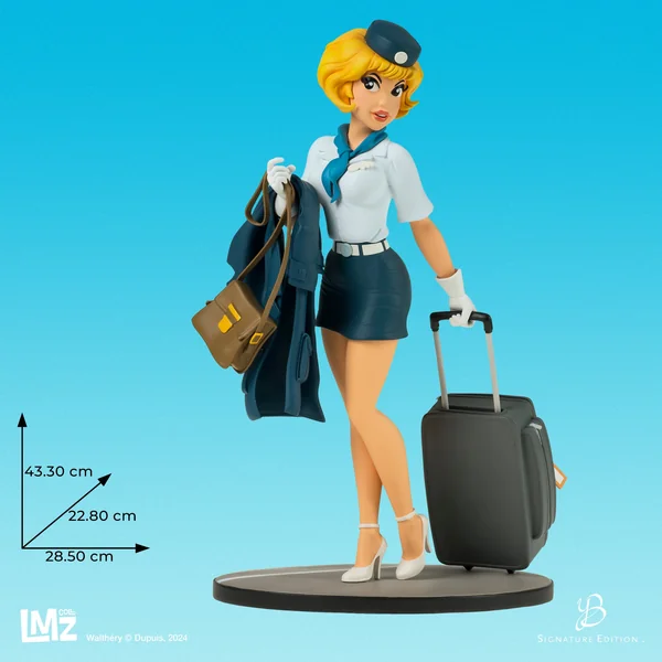 Statuette de collection Natacha avec sa valise, Signature Edition . Yann Berthonneau LMZ Collectibles 2024