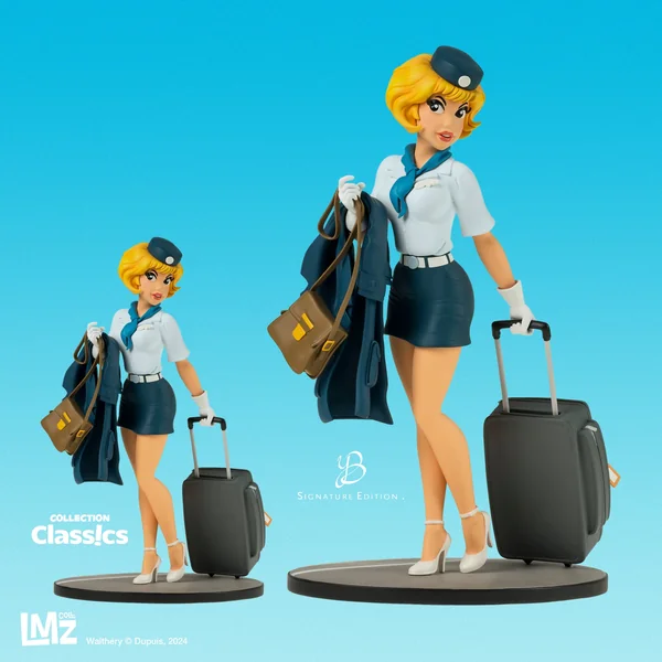 Statuette de collection Natacha avec sa valise, Signature Edition . Yann Berthonneau LMZ Collectibles 2024