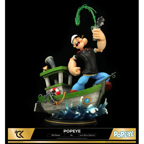 Statuette de collection Popeye, S.S. Spinach Boat Version 1/6 Cartoon Kingdom
