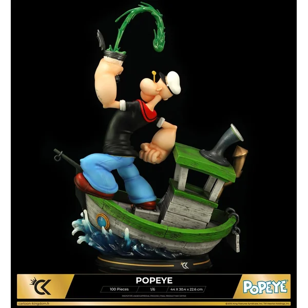 Statuette de collection Popeye, S.S. Spinach Boat Version 1/6 Cartoon Kingdom