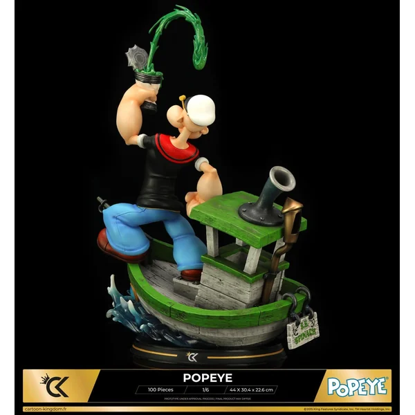 Statuette de collection Popeye, S.S. Spinach Boat Version 1/6 Cartoon Kingdom