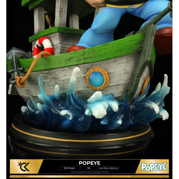 Statuette de collection Popeye, S.S. Spinach Boat Version 1/6 Cartoon Kingdom