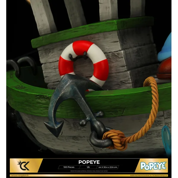 Statuette de collection Popeye, S.S. Spinach Boat Version 1/6 Cartoon Kingdom