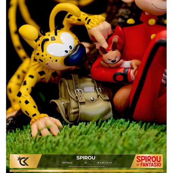 Statuette de collection Spirou, Spip et le Marsupilami 1:6, Yoann, Cartoon Kingdom 2024