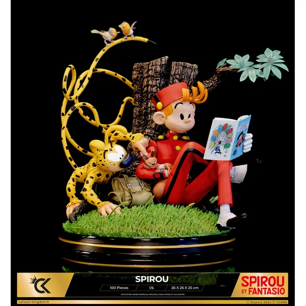 Statuette de collection Spirou, Spip et le Marsupilami 1:6, Yoann, Cartoon Kingdom 2024