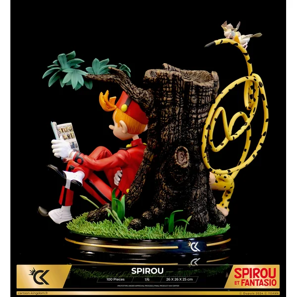 Statuette de collection Spirou, Spip et le Marsupilami 1:6, Yoann, Cartoon Kingdom 2024