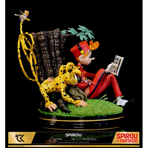 Statuette de collection Spirou, Spip et le Marsupilami 1:6, Yoann, Cartoon Kingdom 2024