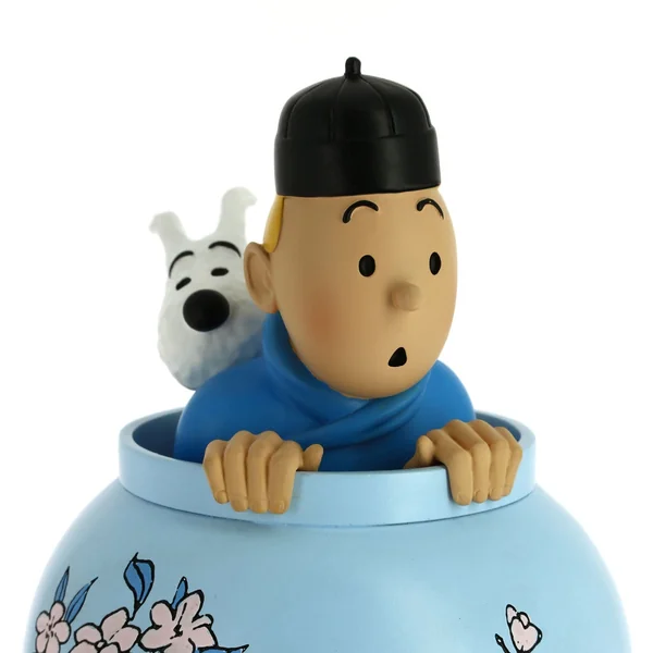 Statuette de collection Tintin & Milou dans la potiche, Collection "LES ICONES" Tintinimaginatio (46401)
