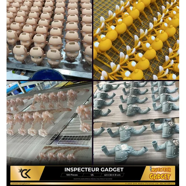 Statuette Inspecteur Gadget, Sophie et Finot 1/6 Cartoon Kingdom 2024