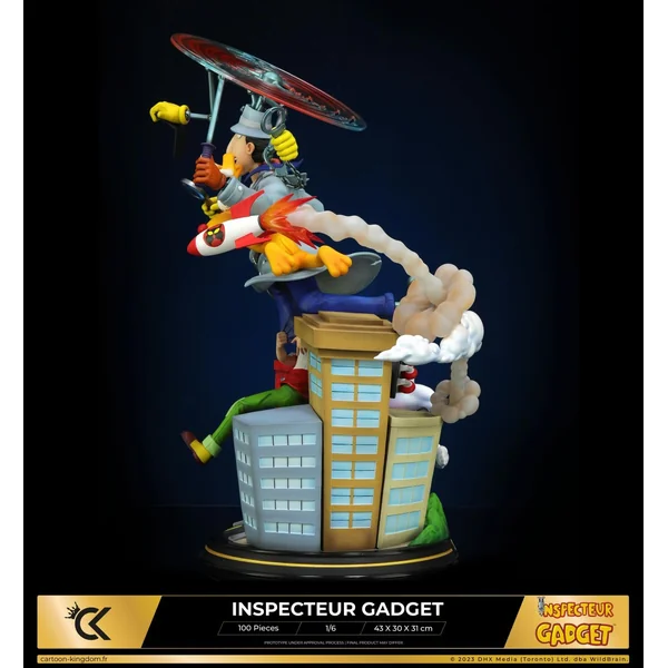 Statuette Inspecteur Gadget, Sophie et Finot 1/6 Cartoon Kingdom 2024