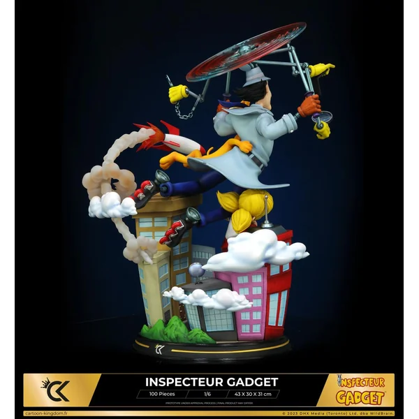 Statuette Inspecteur Gadget, Sophie et Finot 1/6 Cartoon Kingdom 2024