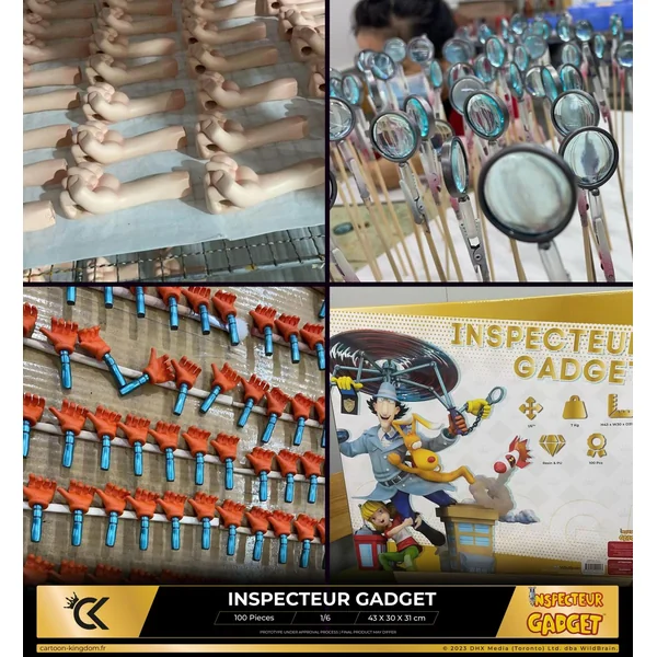 Statuette Inspecteur Gadget, Sophie et Finot 1/6 Cartoon Kingdom 2024