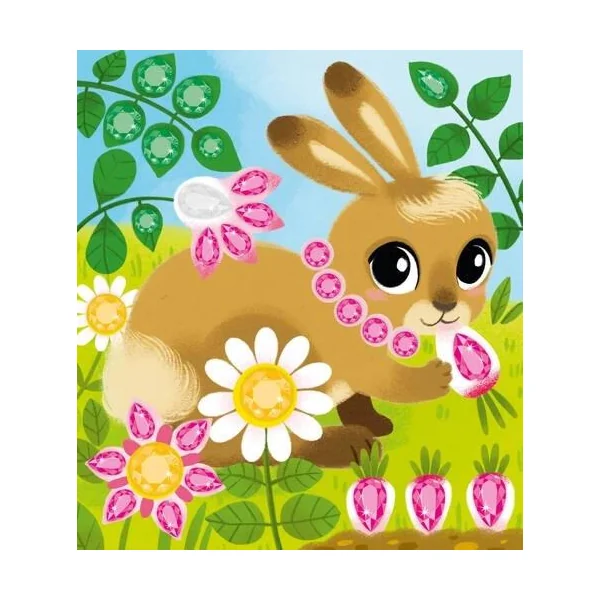 STRASS DIAMANTS PETIT LAPIN - MINI BOITE AVEC ACCESSOIRES